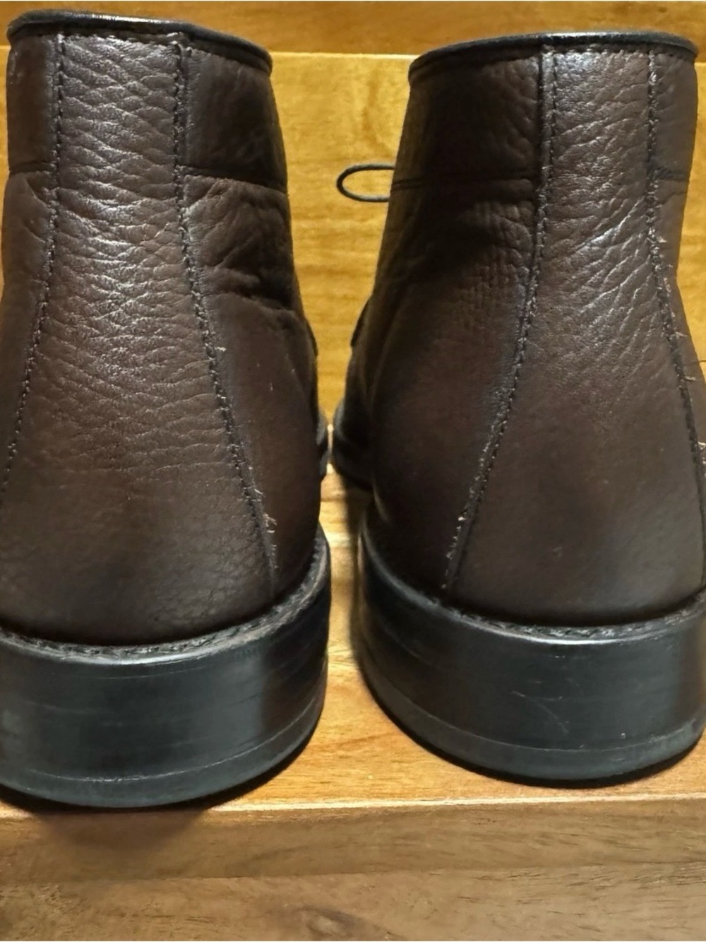 Allen Edmonds Chocolate Brown Leather Chukka Boots, size 10 E - Picture 8 of 12